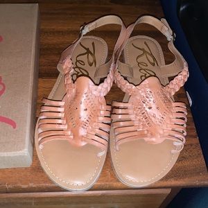 Brand new with box tan sandals